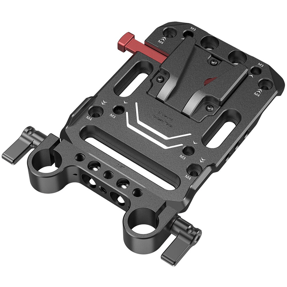 SmallRig V-Lock Battery Plate with 15mm LWS Rod Clamp - B&C Camera