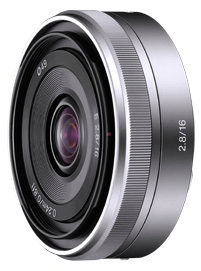 Shop Sony 16mm f/2.8 Wide-Angle Alpha E-Mount Lens (Silver) by Sony at B&C Camera