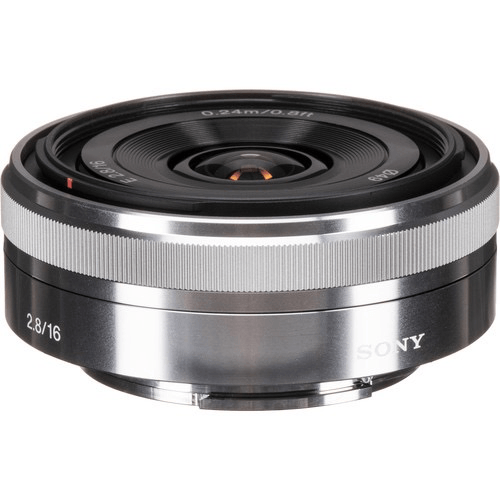 Shop Sony 16mm f/2.8 Wide-Angle Alpha E-Mount Lens (Silver) by Sony at B&C Camera