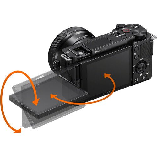 Sony ZV-E10 Mirrorless Camera (Body Only, Black) - ILCZV-E10/B 