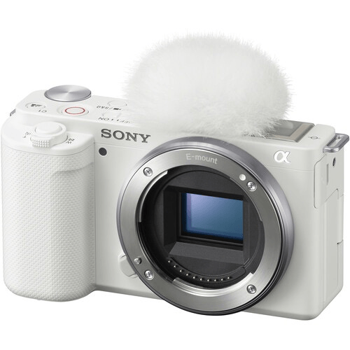 Sony ZV-E10 Mirrorless Camera (Body Only) White by Sony at B&C Camera Sony ZV-E10 Mirrorless Camera (Body Only) White by Sony at B&C Camera