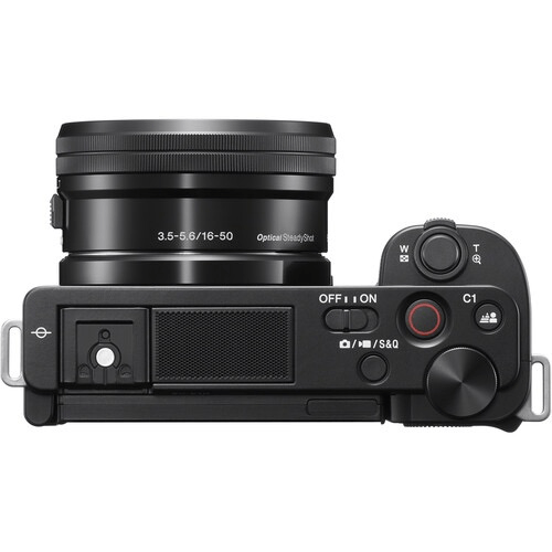 Sony ZV-E10 Mirrorless Camera with 16-50mm Lens (Black) by Sony at