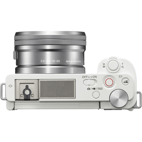 Sony ZV-E10 Mirrorless Camera with 16-50mm Lens (White) by Sony at B&C  Camera