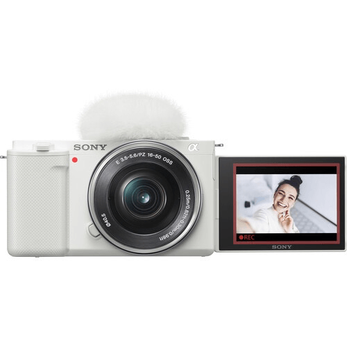 Shop Sony ZV-E10 Mirrorless Camera with 16-50mm Lens (White) by Sony at B&C Camera