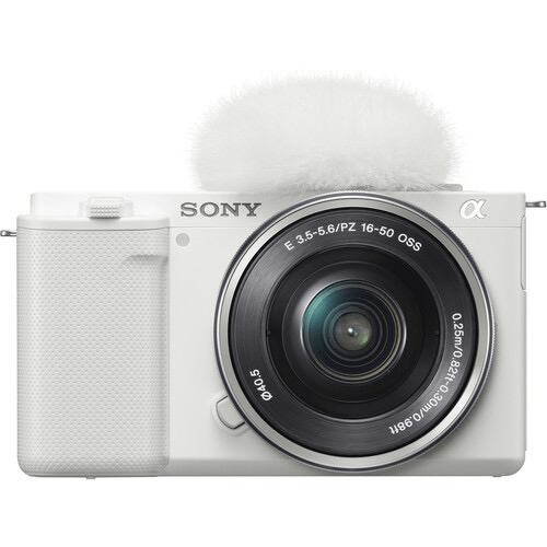 Sony ZV-E10 Mirrorless Camera (Body Only) White by Sony at B&C Camera
