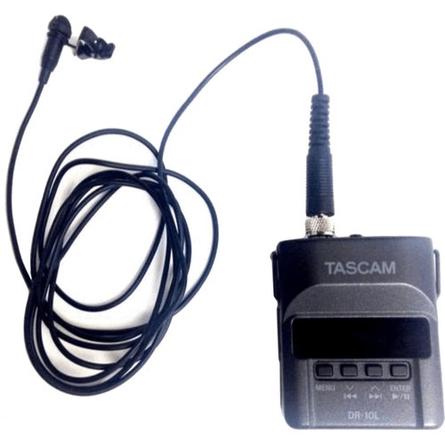 Shop Tascam DR-10L Micro Portable Audio Recorder with Lavalier Microphone (Black) by Tascam at B&C Camera