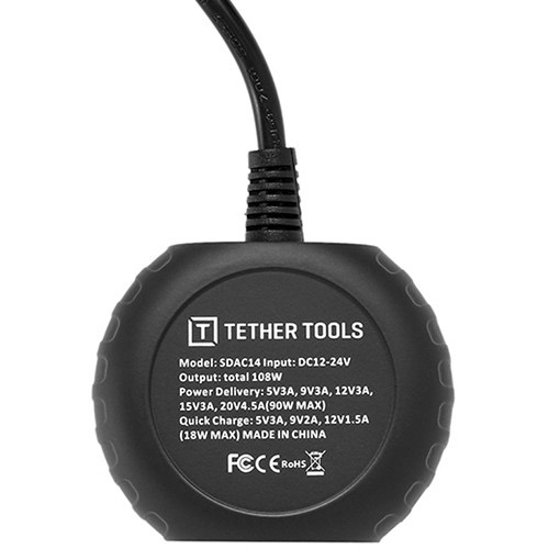 Shop Tether Tools ONsite D-Tap to USB Type-C PD 90W Adapter by Tether Tools at B&C Camera
