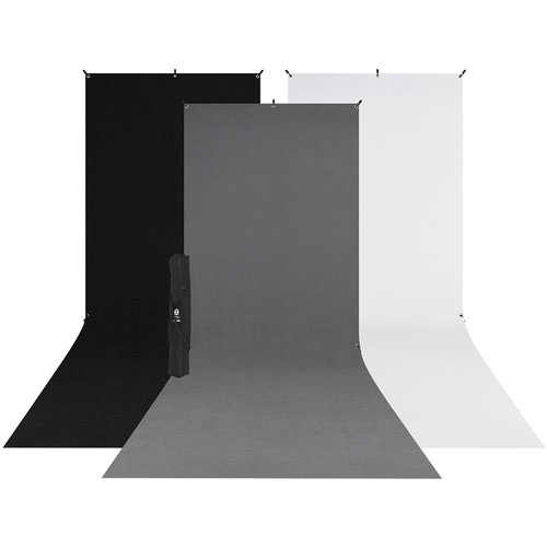 Shop Westcott X-Drop 3-Pack Sweep Backdrop Kit (5 x 12') by Westcott at B&C Camera